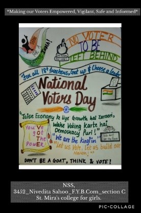 Electoral Day 2020-21 Poster made by students